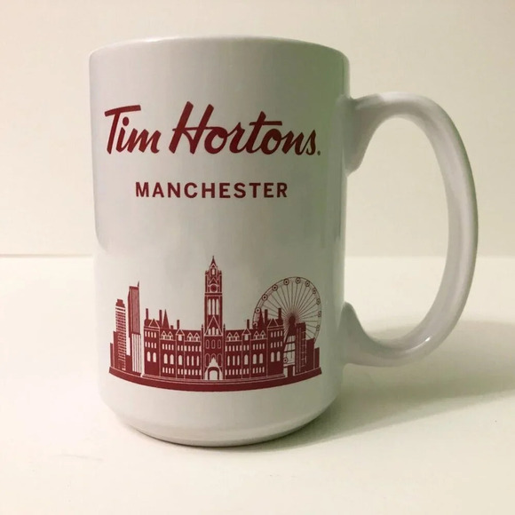 Tim  Hortons Manchester UK Mug Tea Coffee Cup - Picture 12 of 14